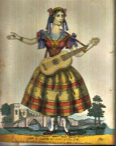 Sara Lane in costume as Jacquelline about 1850